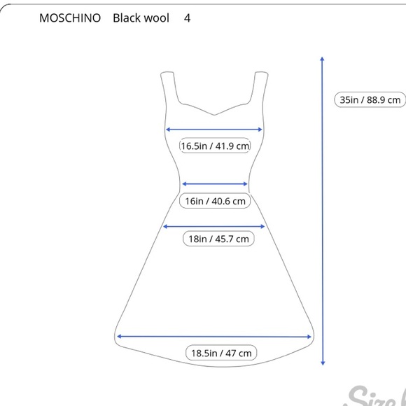 MOSCHINO Cheap and Cheap black wool shift dress - Picture 11 of 11